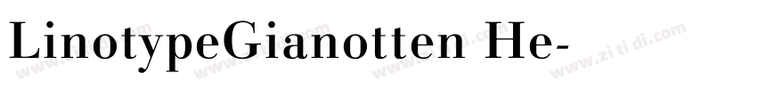 LinotypeGianotten He字体转换